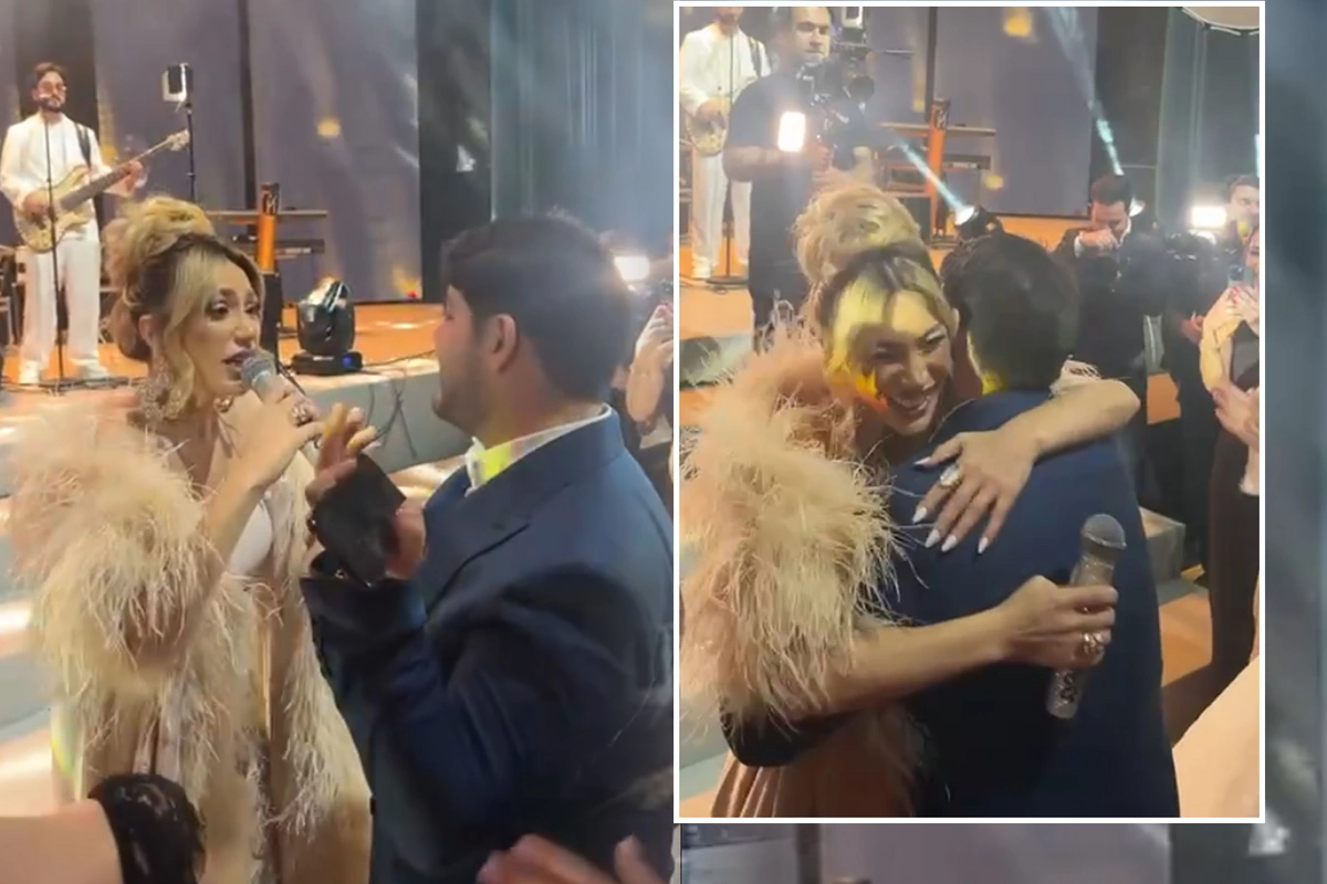 Röya Ayxan toyda bəyin dostu ilə duet oxudu