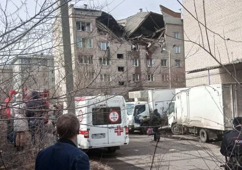 Rusiyada yaşayış binasında partlayış olub Rusiyada yaşayış binasında partlayış olub