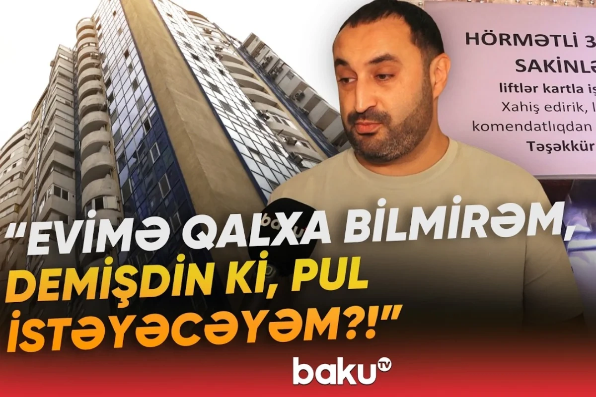 Sabunçuda bina sakinlərinin lift kartları bloklandı: Səbəb nədir?