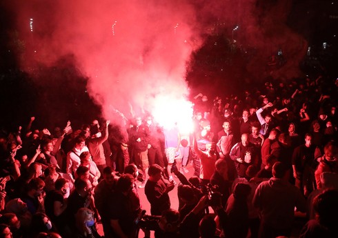 Serbiyada müxalifət tərəfdarları aksiya keçirib Serbiyada müxalifət tərəfdarları aksiya keçirib