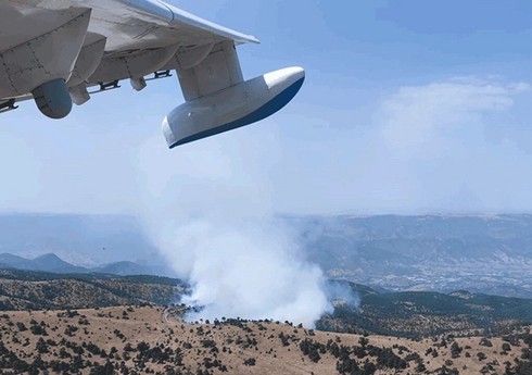 Əskişəhərdə meşə yanır, helikopterlər cəlb olunub