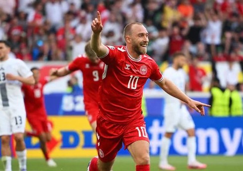 Sloveniya - Danimarka matçının ən yaxşısı Kristian Eriksen olub Sloveniya - Danimarka matçının ən yaxşısı Kristian Eriksen olub