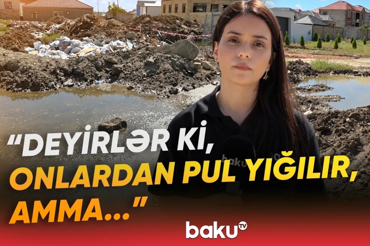 Su gölməçəsi, zibil qalaqları, üfunət: Mehdiabadda antisanitar mənzərə Su gölməçəsi, zibil qalaqları, üfunət: Mehdiabadda antisanitar mənzərə