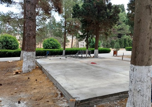 Sumqayıtda parkda qanunsuz tikintinin qarşısı alınıb Sumqayıtda parkda qanunsuz tikintinin qarşısı alınıb