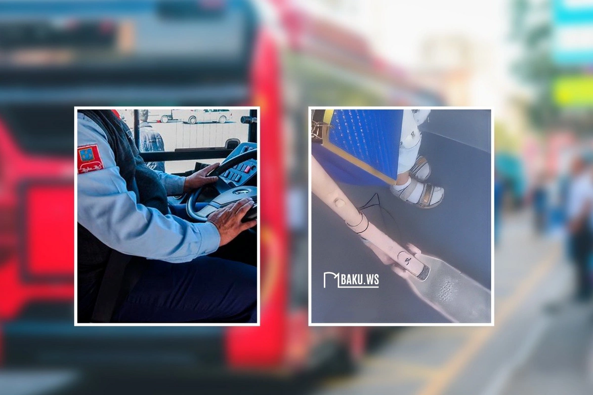 Sürücü skuterə görə ana ilə uşağını avtobusdan düşürdü - Tədbir görüləcək