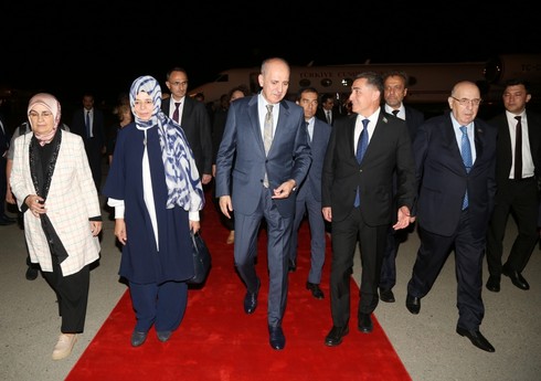 TBMM sədri Numan Kurtulmuş Azərbaycana səfər edib
