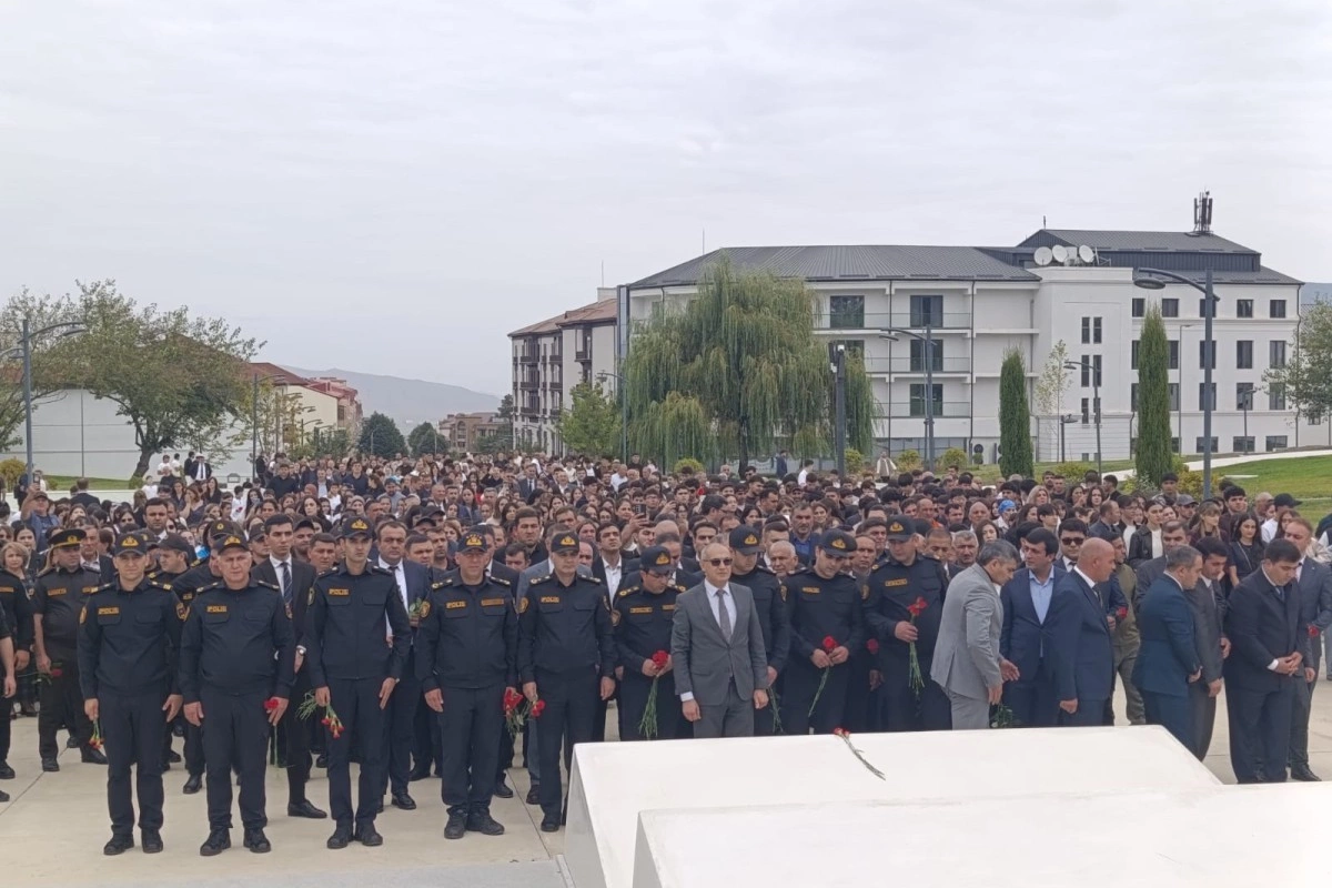 Xankəndidə Zəfər parkına yürüş olub Xankəndidə Zəfər parkına yürüş olub