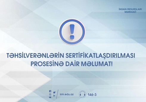 Yaşı 60-dan yuxarı olan müəllimlər sertifikasiya imtahanında iştirak etməyəcək Yaşı 60-dan yuxarı olan müəllimlər sertifikasiya imtahanında iştirak etməyəcək