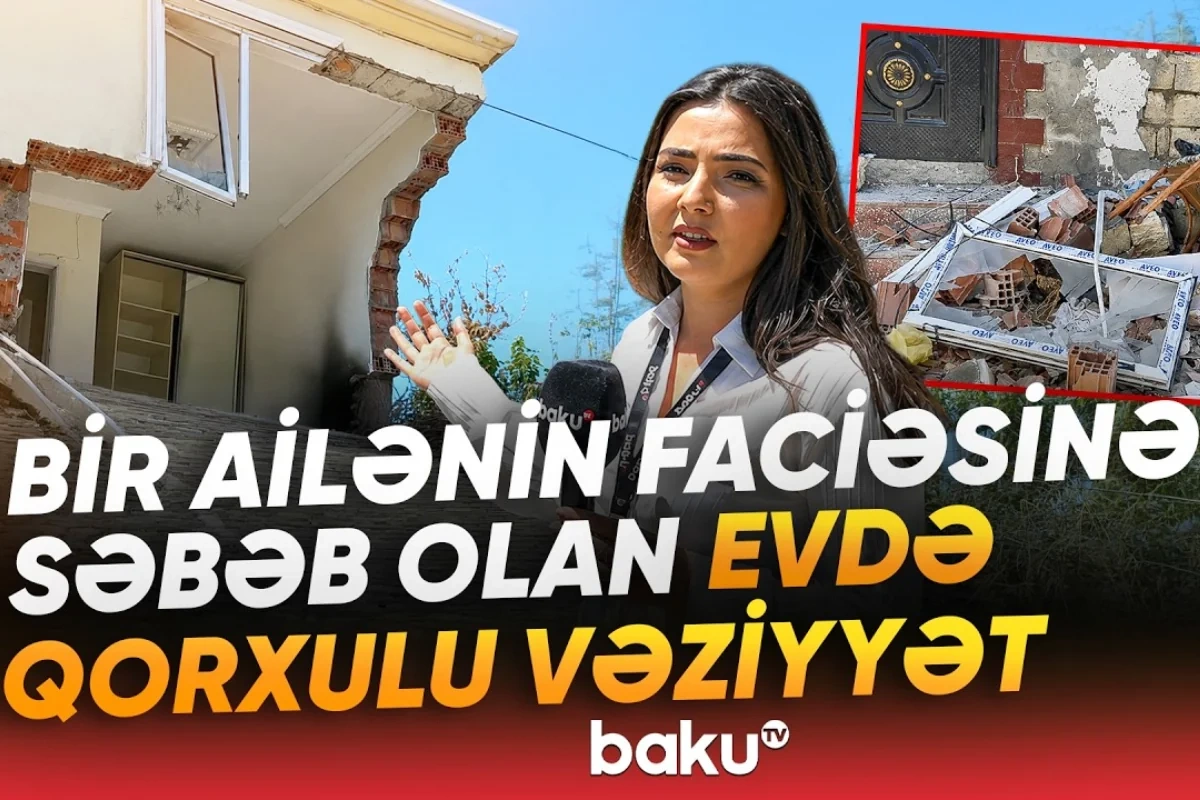 Yasamalda dəhşətli partlayış olmuş evin son durumu