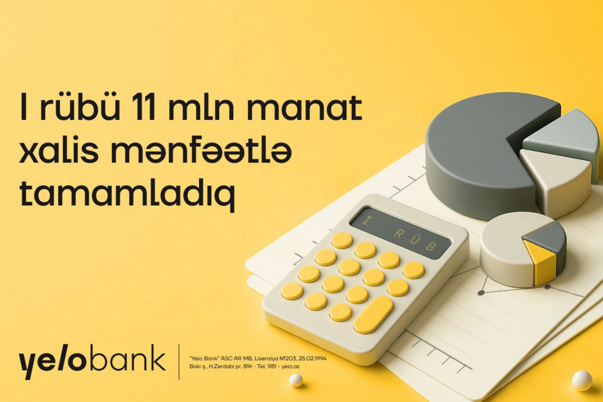 Yelo Bank birinci rübdə pozitiv artım dinamikası nümayiş etdirib Yelo Bank birinci rübdə pozitiv artım dinamikası nümayiş etdirib