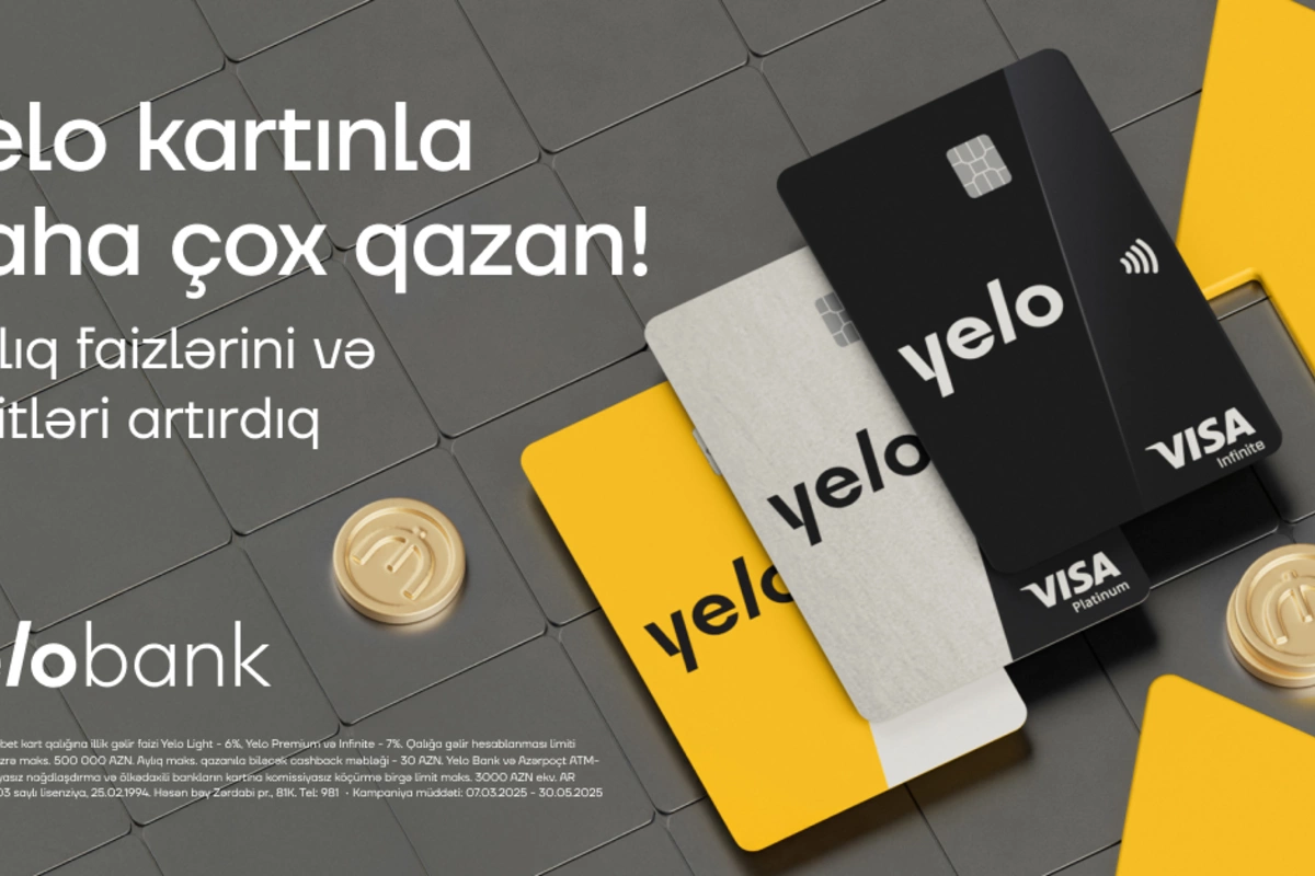 Yelo kart sahiblərinə daha çox qazanc imkanı! Yelo kart sahiblərinə daha çox qazanc imkanı!