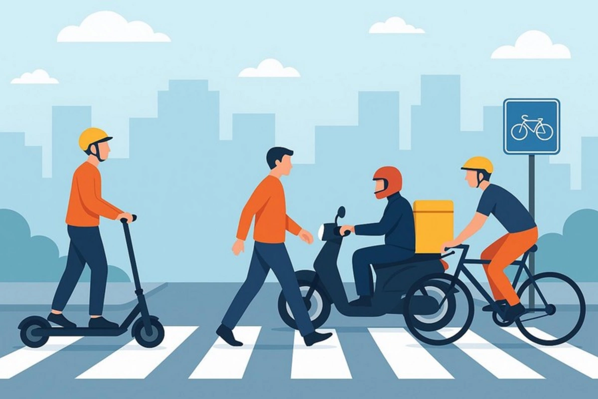 Yol polisi skuter, moped və velosiped sürücülərinə çağırış edib Yol polisi skuter, moped və velosiped sürücülərinə çağırış edib