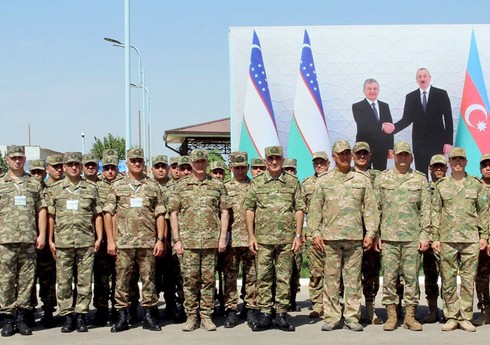 Özbəkistan-Azərbaycan taktiki komanda-qərargah təliminin təntənəli açılışı olub Özbəkistan-Azərbaycan taktiki komanda-qərargah təliminin təntənəli açılışı olub